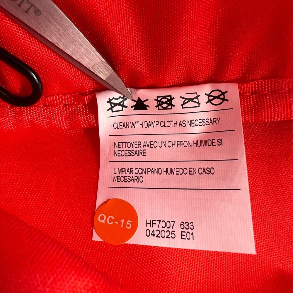 Nike Aura Backpack Nylon Sport Padded Straps 3D Swoosh Logo HF7007-633 Orange